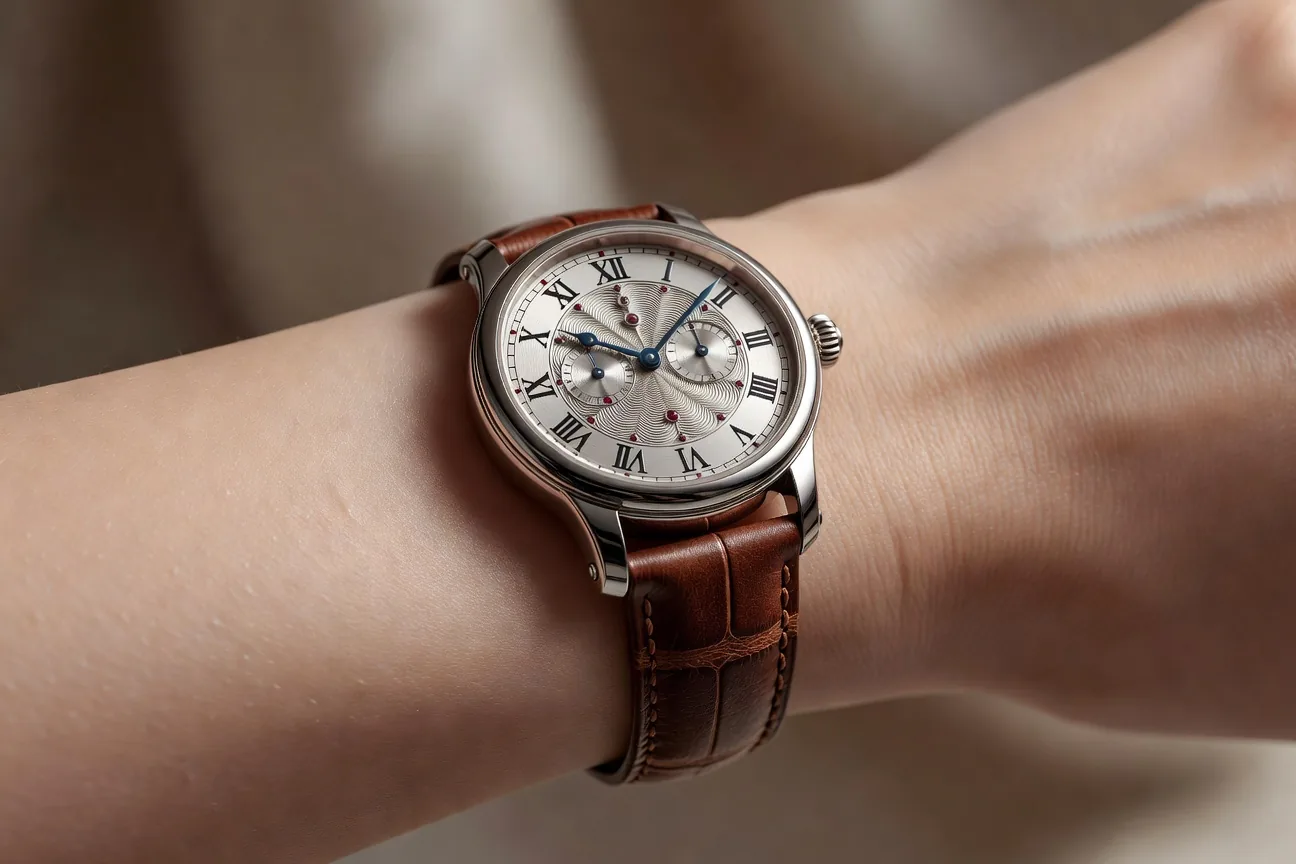 Watch on wrist
